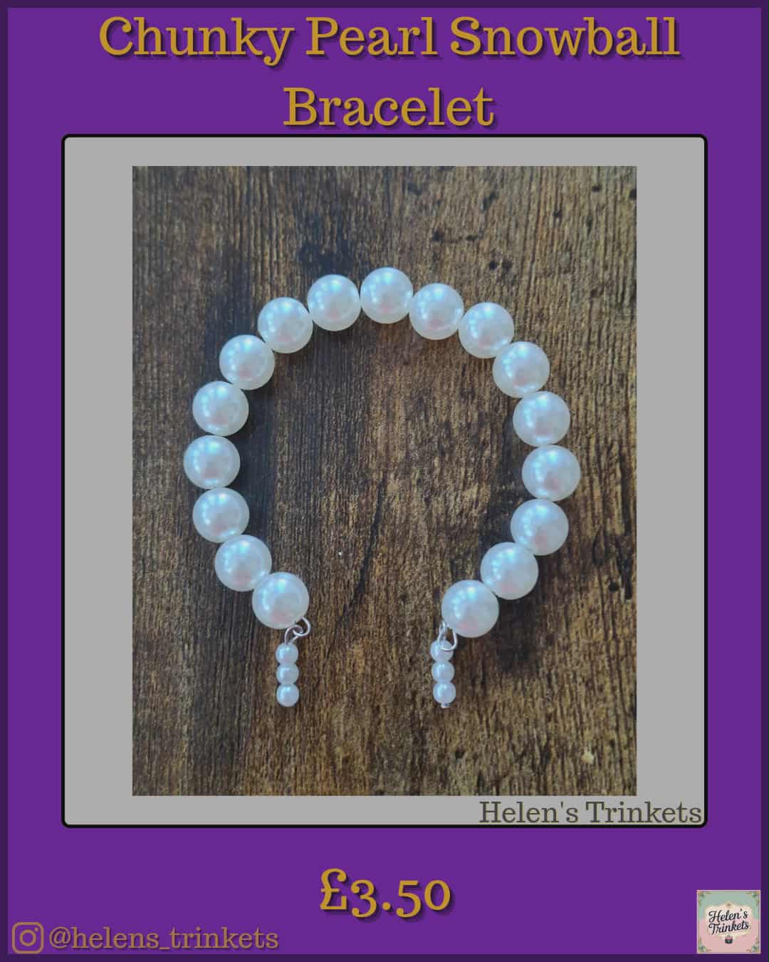Chunky Pearl Snowball Bracelet