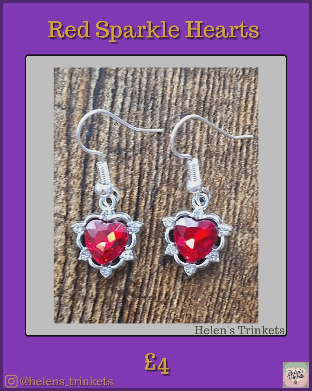 Red Sparkle Hearts