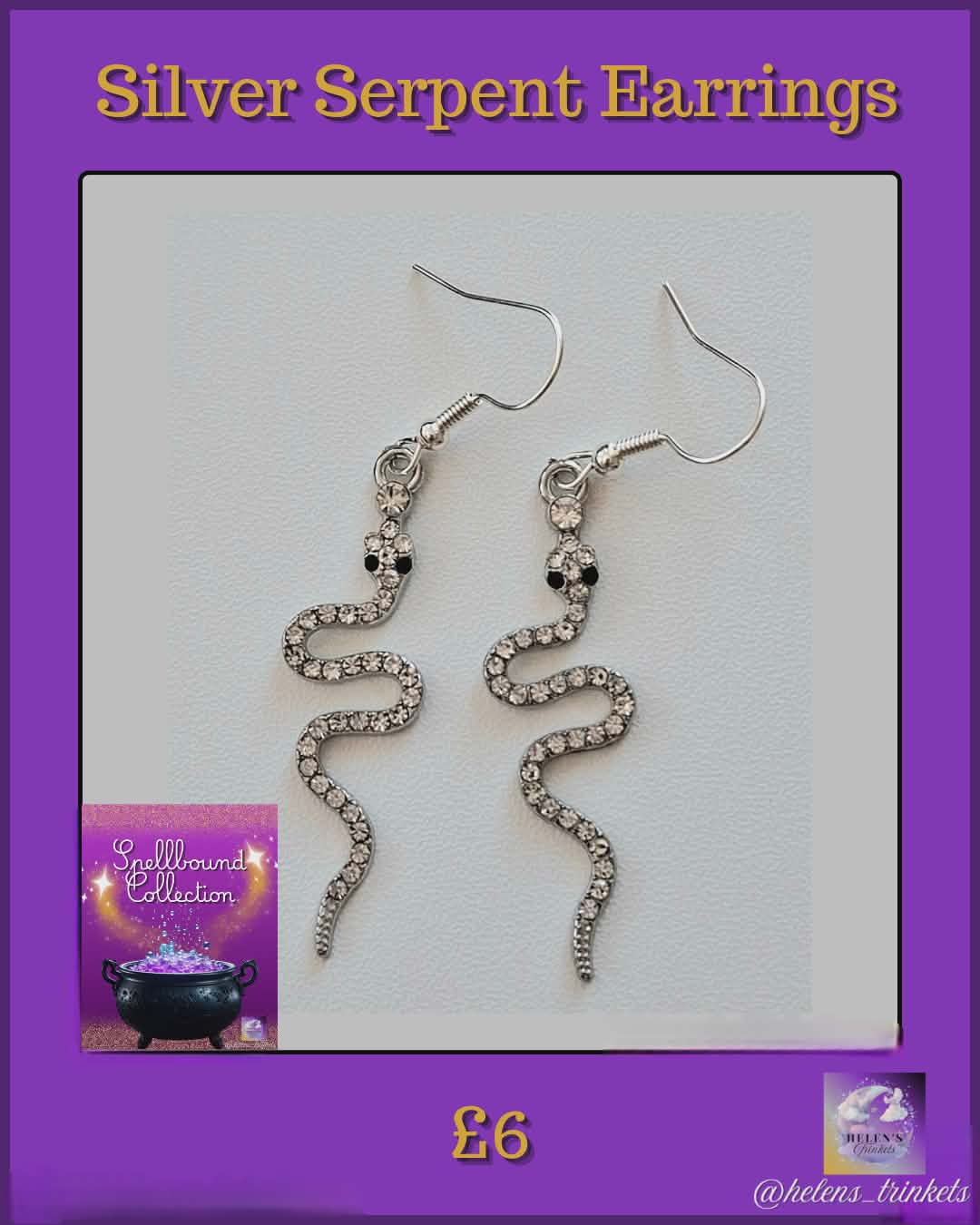 Silver Serpent earrings