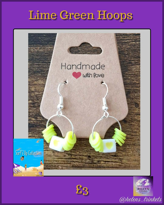 Lime Green Hoops