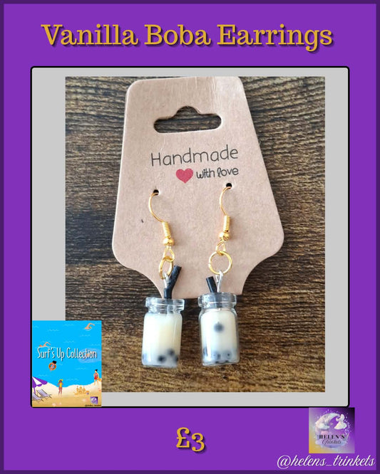 Vanilla Boba earrings