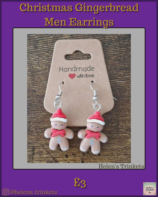 Christmas Gingerbread earrings 🎄
