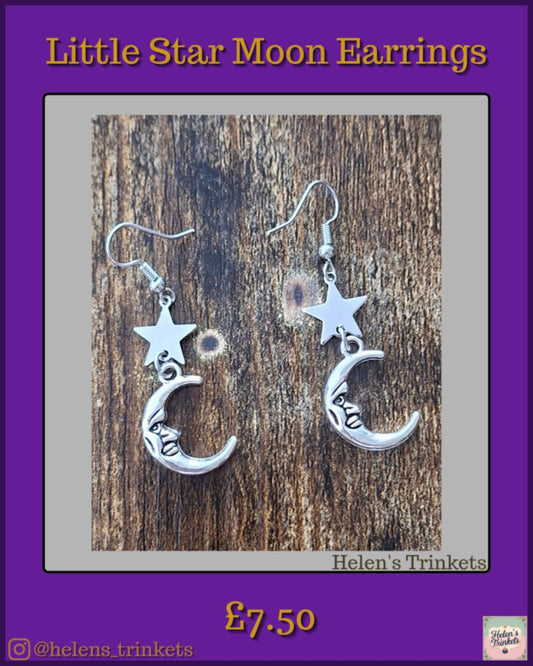 Little Moon & Star earrings