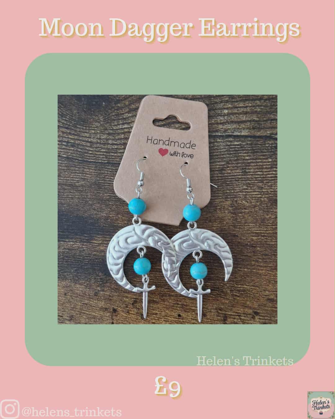 Moon & Dagger earrings