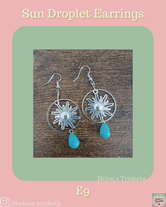 Sun droplet earrings