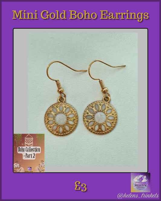 Mini Gold Boho Earrings