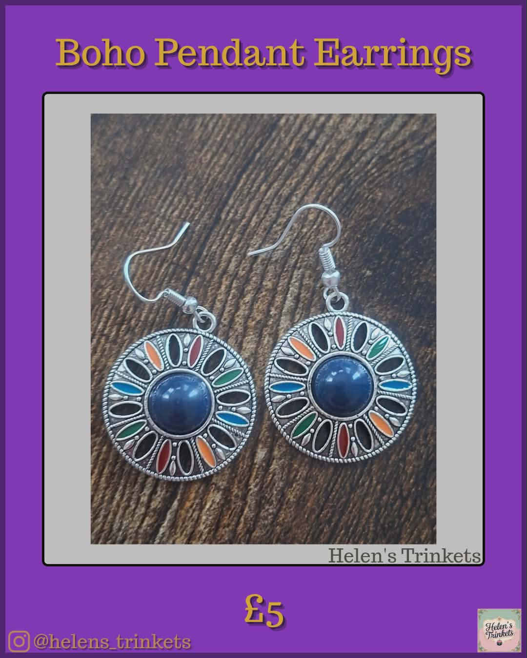 Boho Pendant Earrings