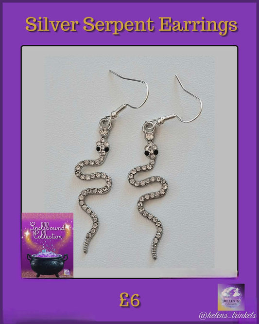 Silver Serpent earrings